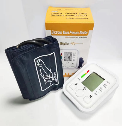 Set of medical equipment, blood pressure monitor, thermometers and oximeters