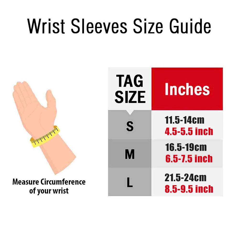 Wrist Compression Sleeves, 1 Pair