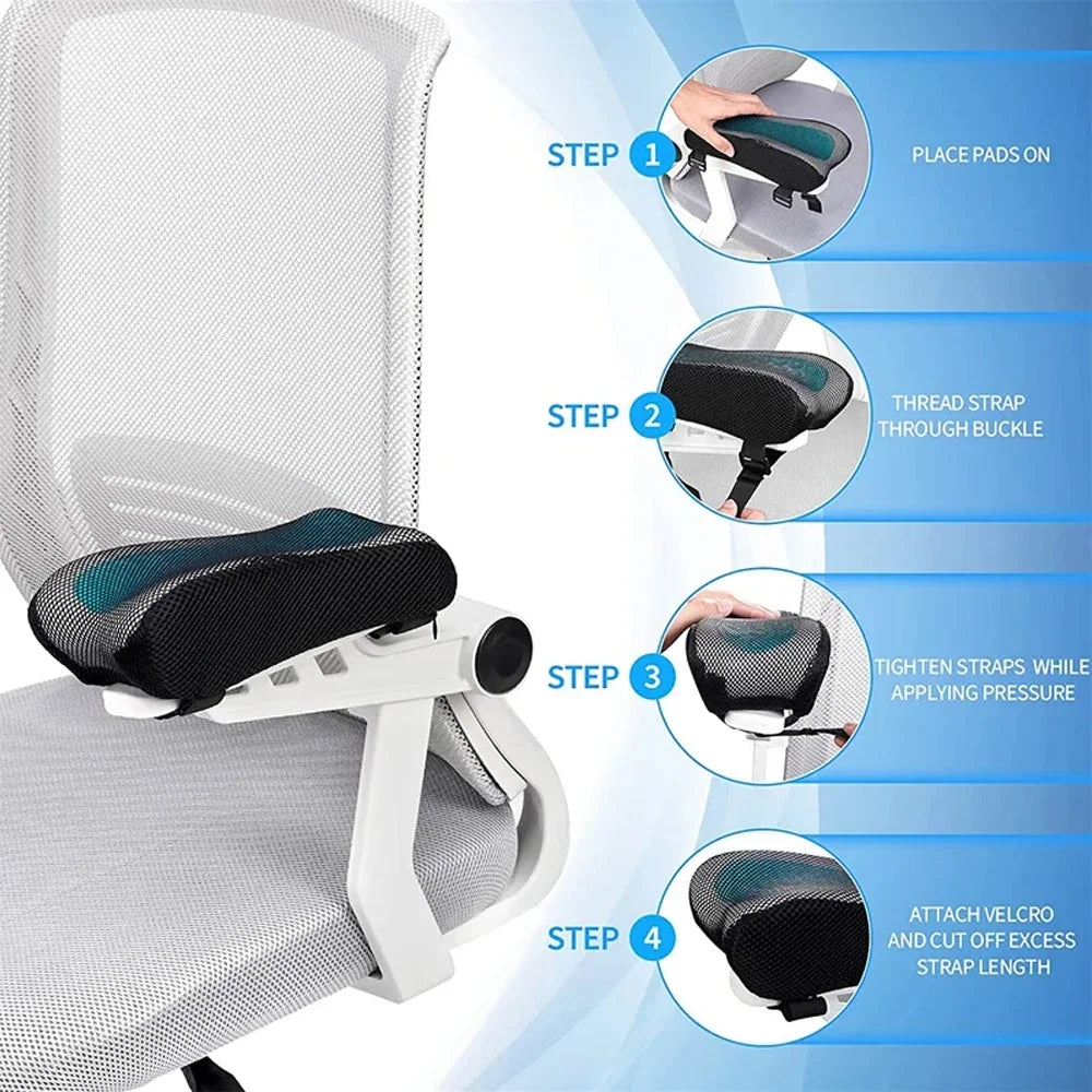 Ergonomic armrest pads