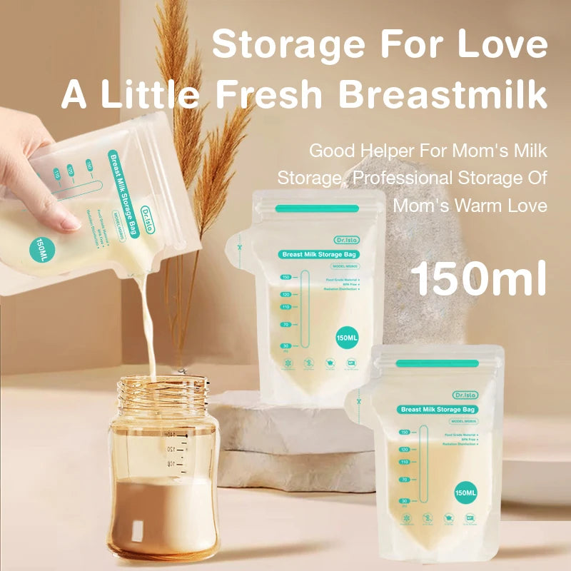 Dr.isla Breast Milk Storage Bags, 30 Pieces