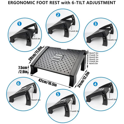 Ergonomic footrest