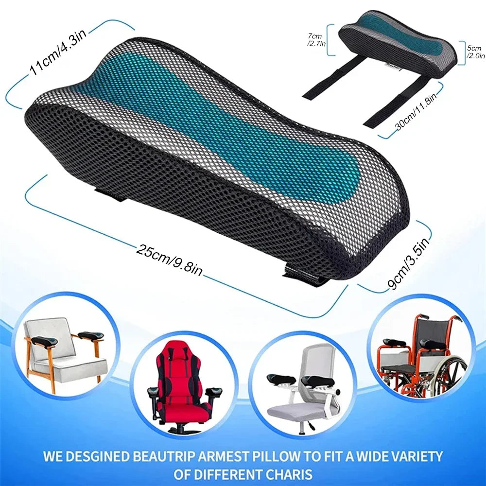 Ergonomic armrest pads