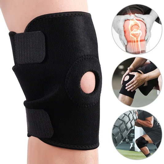 Adjustable elastic knee brace