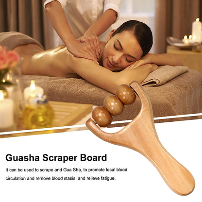 Wooden massage roller, multifunctional body roller