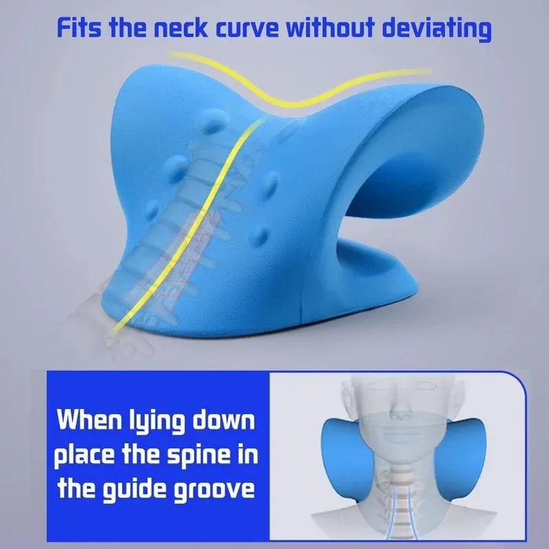 Oreiller de dispositif de traction chiropratique cervicale