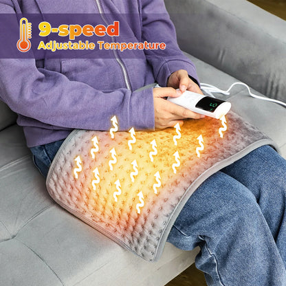 Electric heating blanket with thermostat