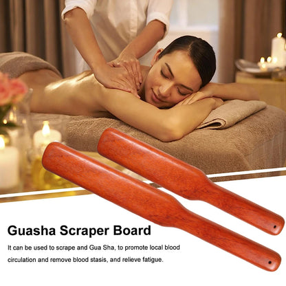 1 wooden therapeutic massage stick