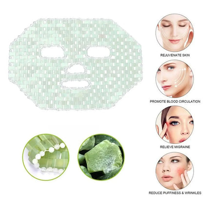 Anti-Aging-Maske mit natürlichen Jadesteinen