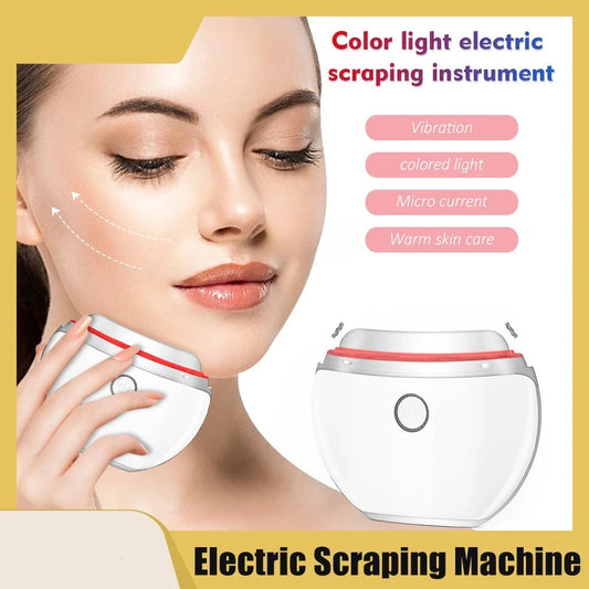 Electric Microcurrent Face Lifting Machine Guasha Massage