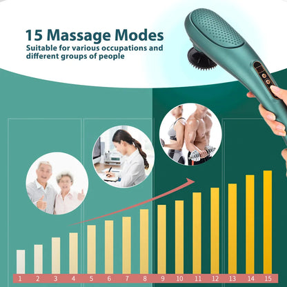 Cordless Massage Hammer, 15 Modes