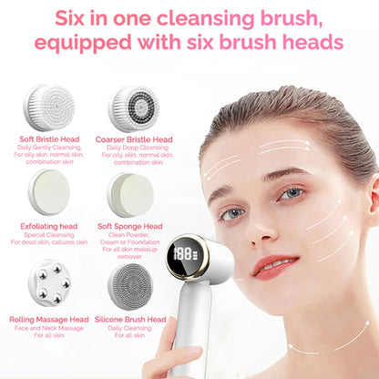 6 in 1 Ultrasonic Electric Brush