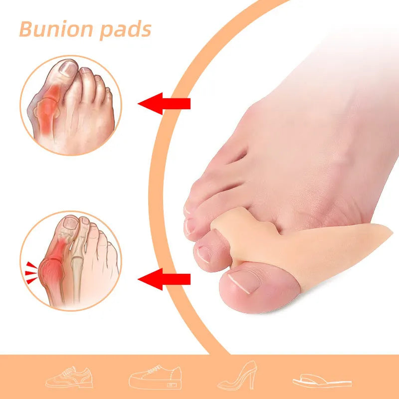 2pcs=1pair Silicone Toe Separator