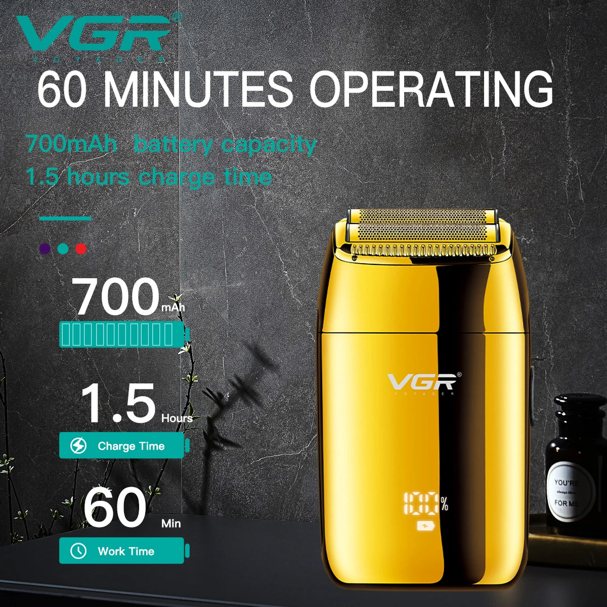 VGR Electric Shaver for Men V-399