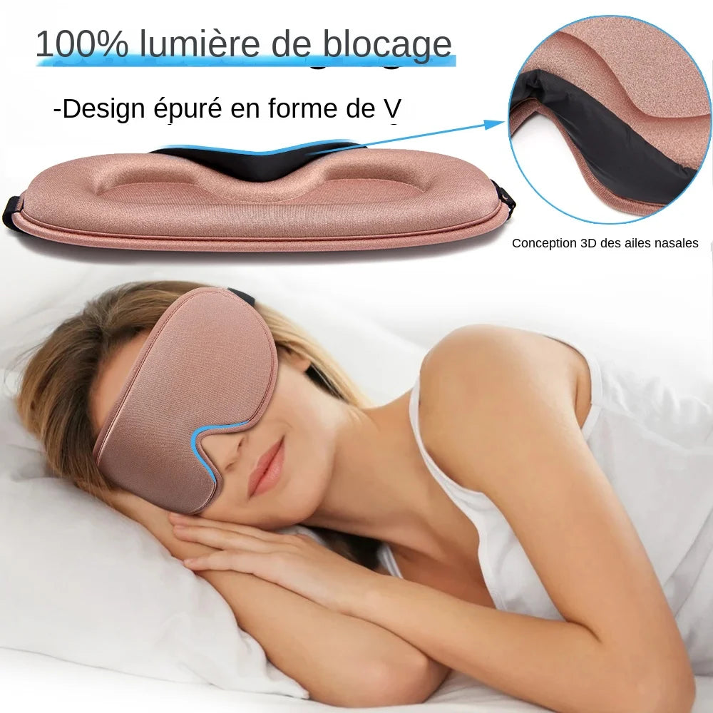 Masque de sommeil en soie doux et lisse