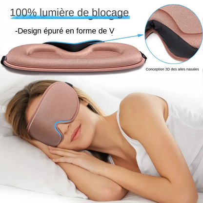 Masque de sommeil en soie doux et lisse