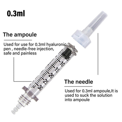 5/10 Stück 0,3 &amp; 0,5 ml sterile Einweg-Ampullenkopfkartusche für Hyaluronsäure-Stift