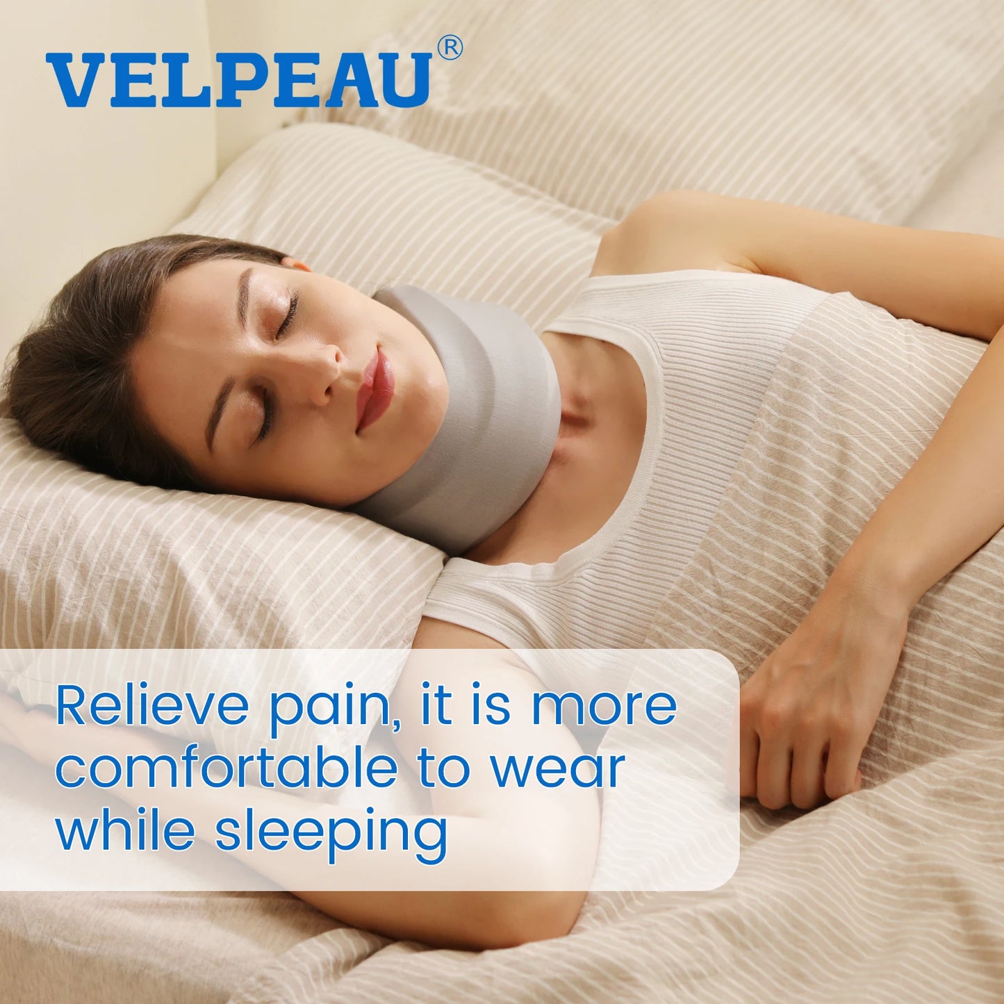 VELPEAU-Adjustable cervical support for cervical vertebrae