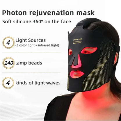 LED Light Therapy Mask for Face