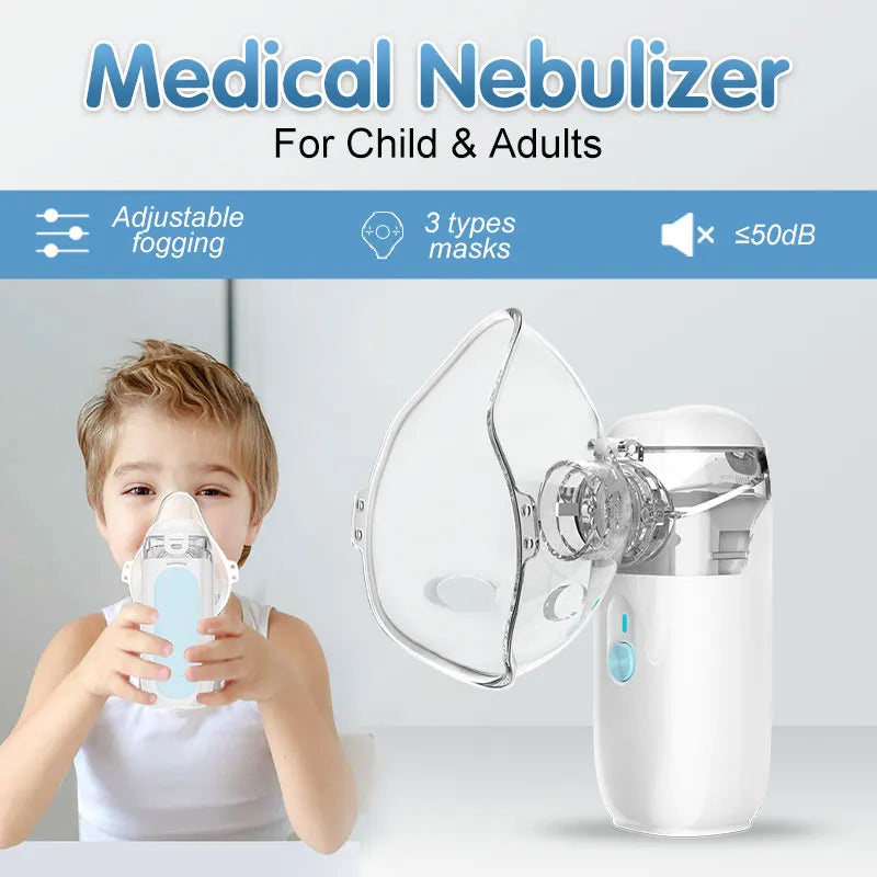 Aique-Mini Portable Mesh Nebulizer for Kids and Adults