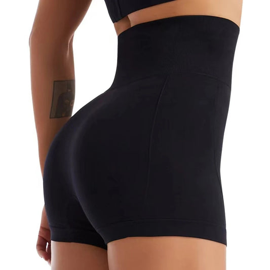 Nahtlose Yoga-Shorts mit hoher Taille für Damen