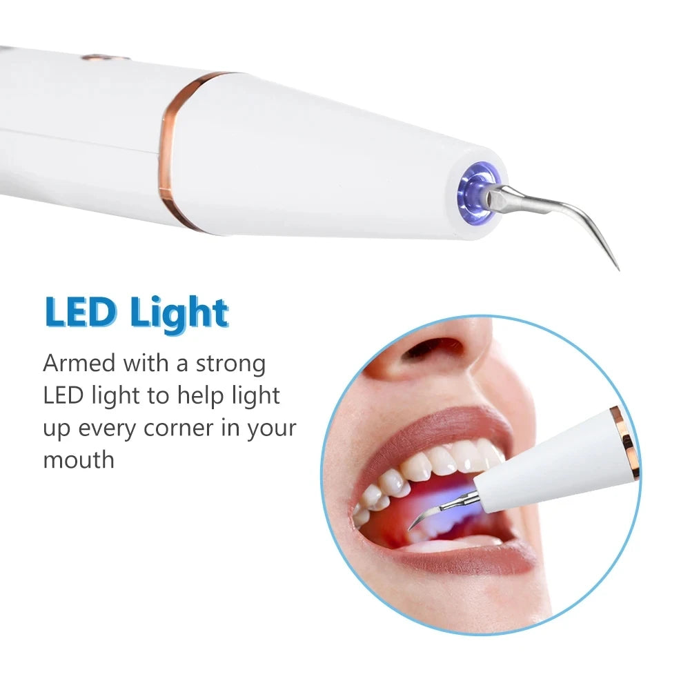 Ultrasonic dental scaler for tooth stains