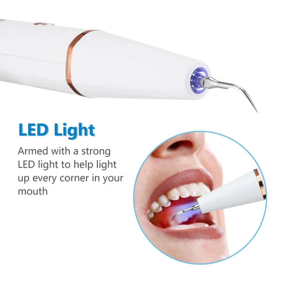 Ultrasonic dental scaler for tooth stains