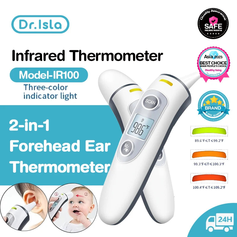 Non-contact medical forehead thermometer