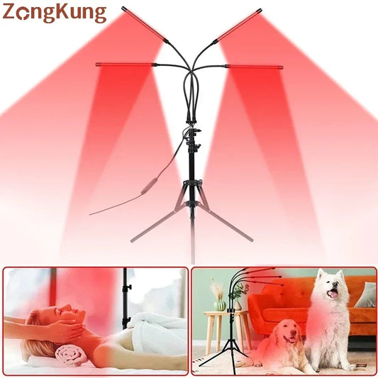 Red Light Therapy Lamp, LED 660nm 850nm