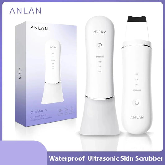 Anlan-Ultrasonic Skin Scrubber,EMS Face Lifting