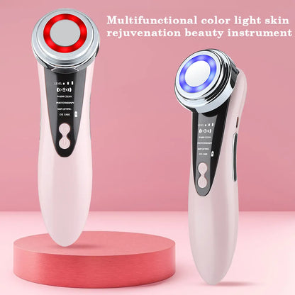 Masseur Facial EMS thérapie par la lumière LED Vibration ionique sonique