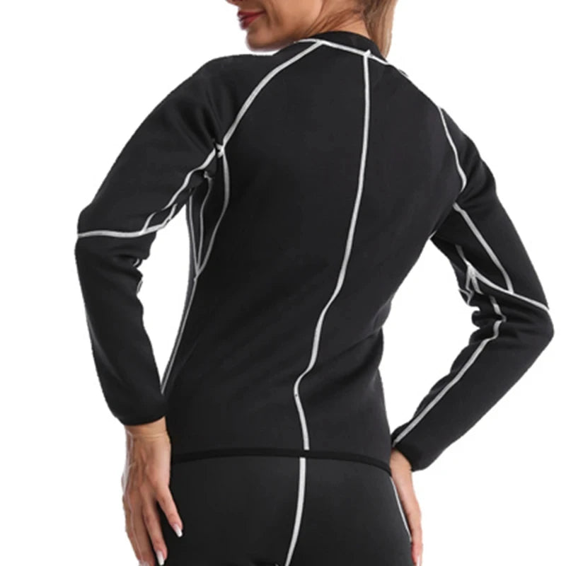 Damen-Sauna-Set, heiße Jogginghose, Fitnessjacke