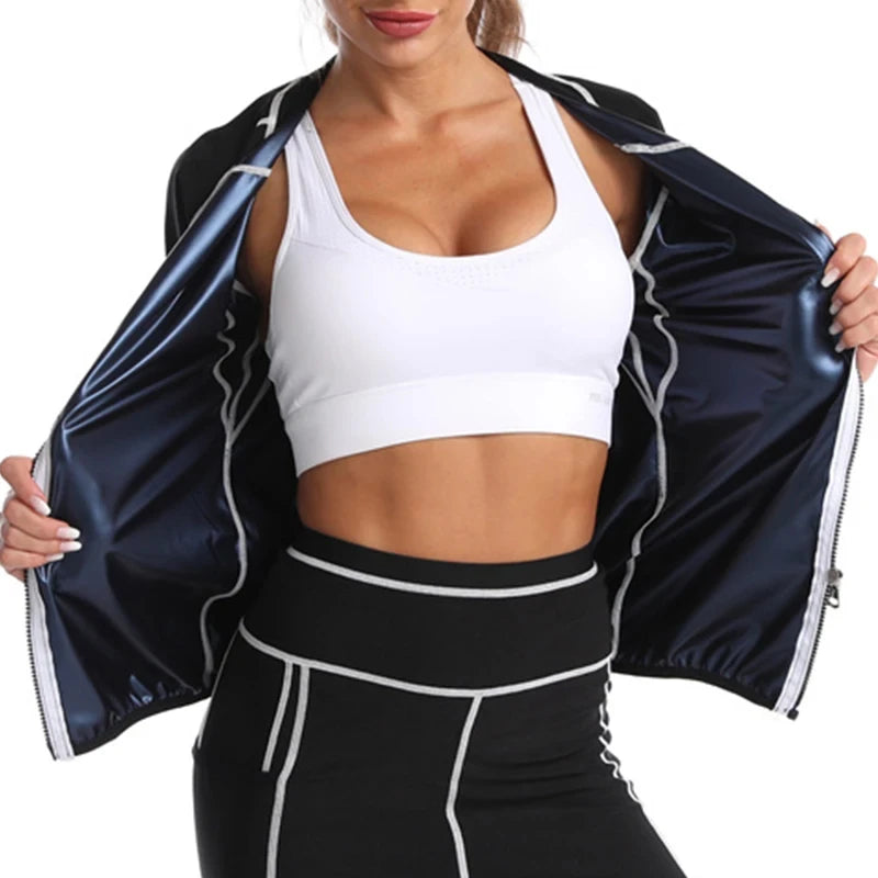 Damen-Sauna-Set, heiße Jogginghose, Fitnessjacke