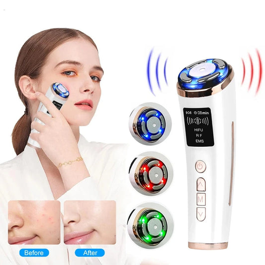 HIFU Ultrasonic Facial Massager for Face Skin Lifting