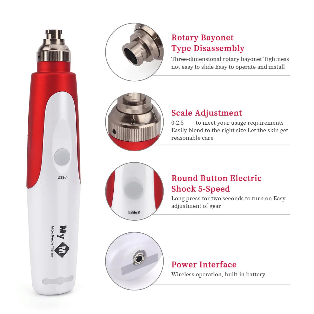 Kabelloses elektrisches Microneedling