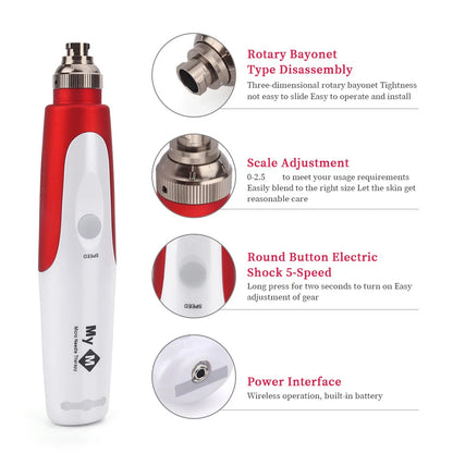 Kabelloses elektrisches Microneedling