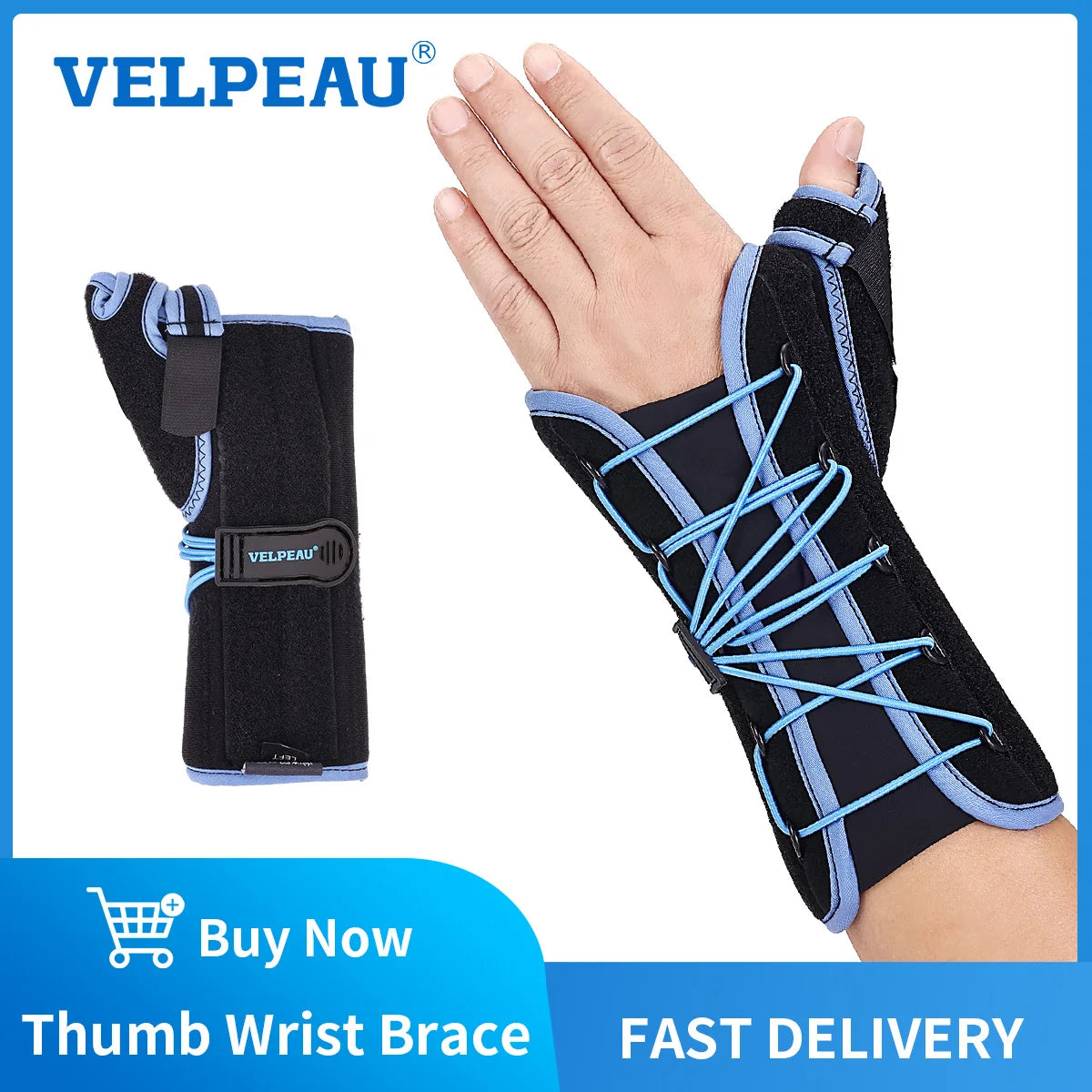 VELPEAU-Adjustable wrist splint for tenosynovitis and tendonitis