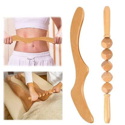 Gua Sha Energiewerkzeug aus Holz, Holztherapie