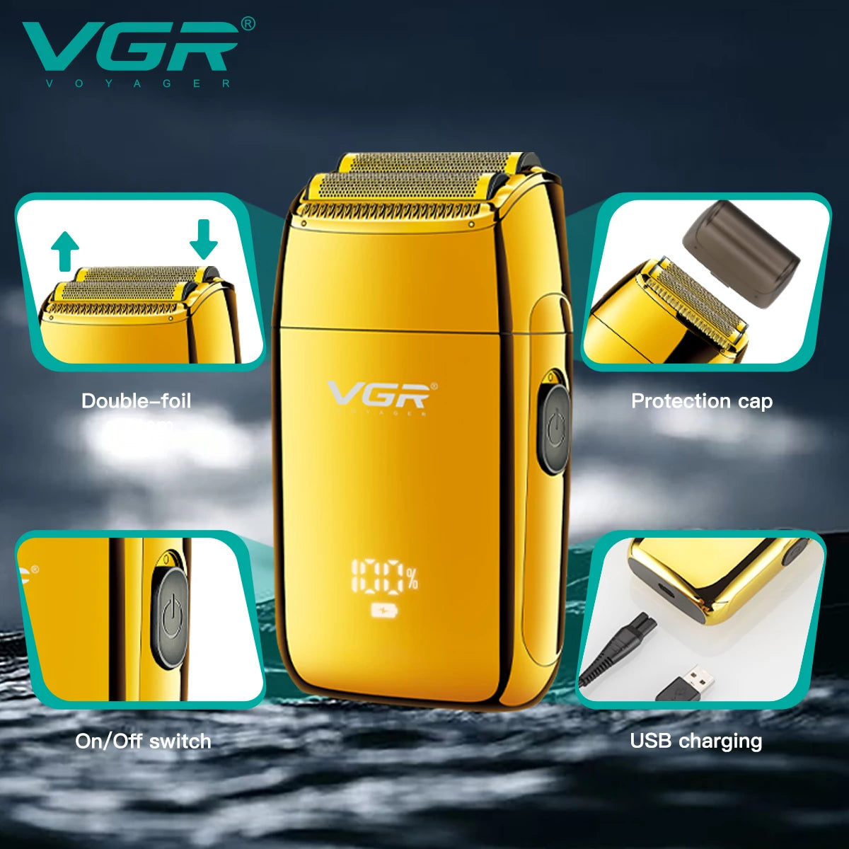 VGR Electric Shaver for Men V-399