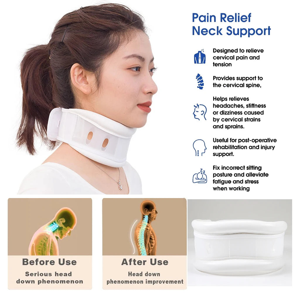 Adjustable soft cervical collar