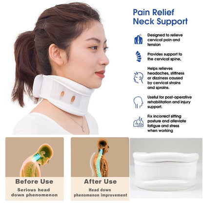 Adjustable soft cervical collar