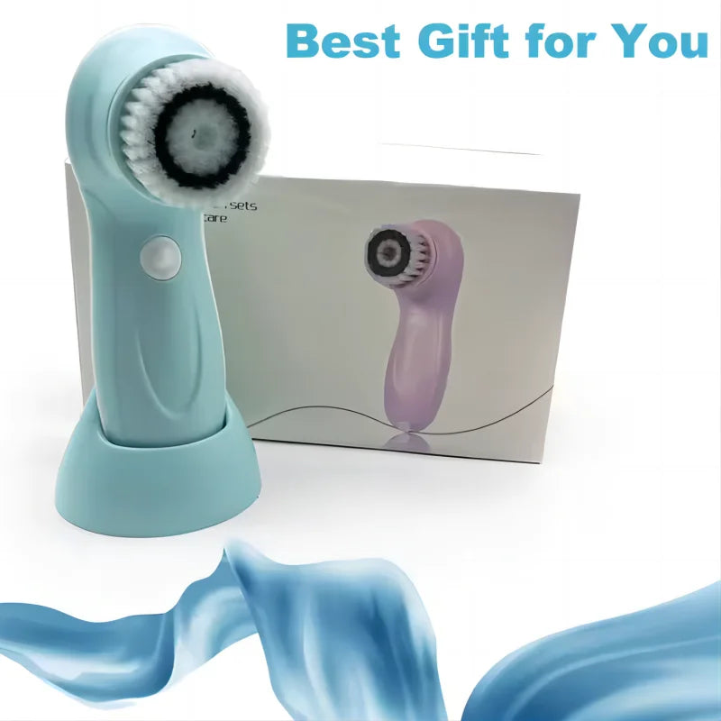 Electric facial cleansing brush