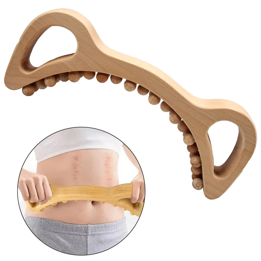 Wooden therapeutic massage tools