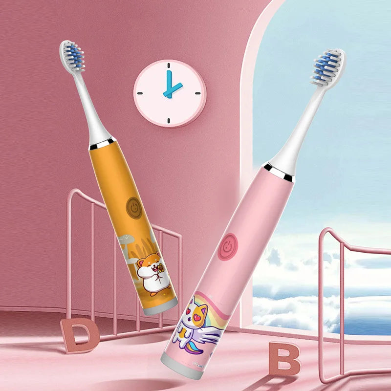 Brosse à dents électrique étanche pour enfants