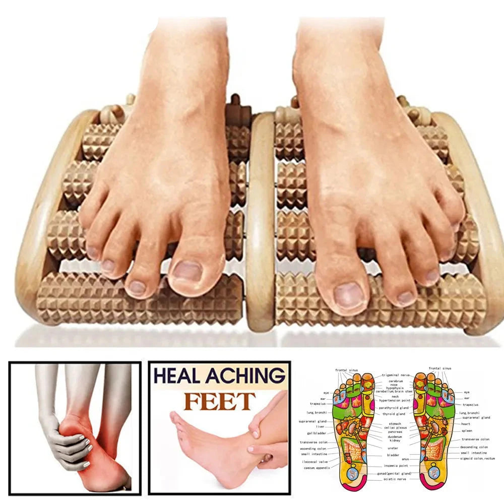 Wooden Foot Energy Roller