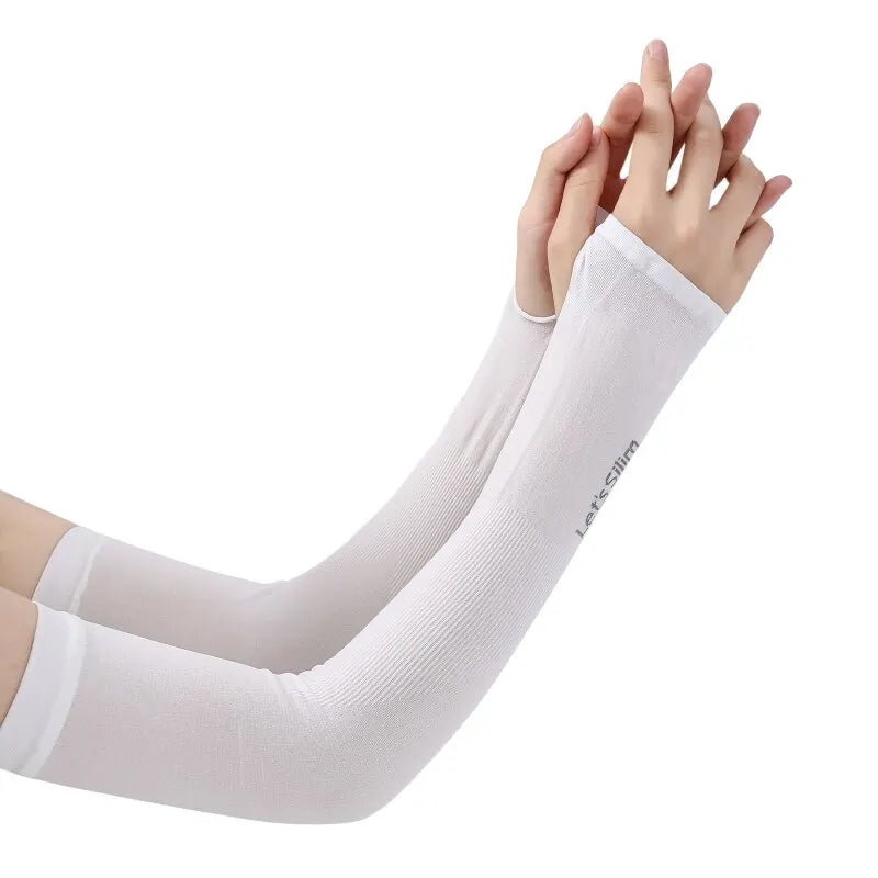 2 Pairs Ice Silk Arm Sleeves for Men and Women