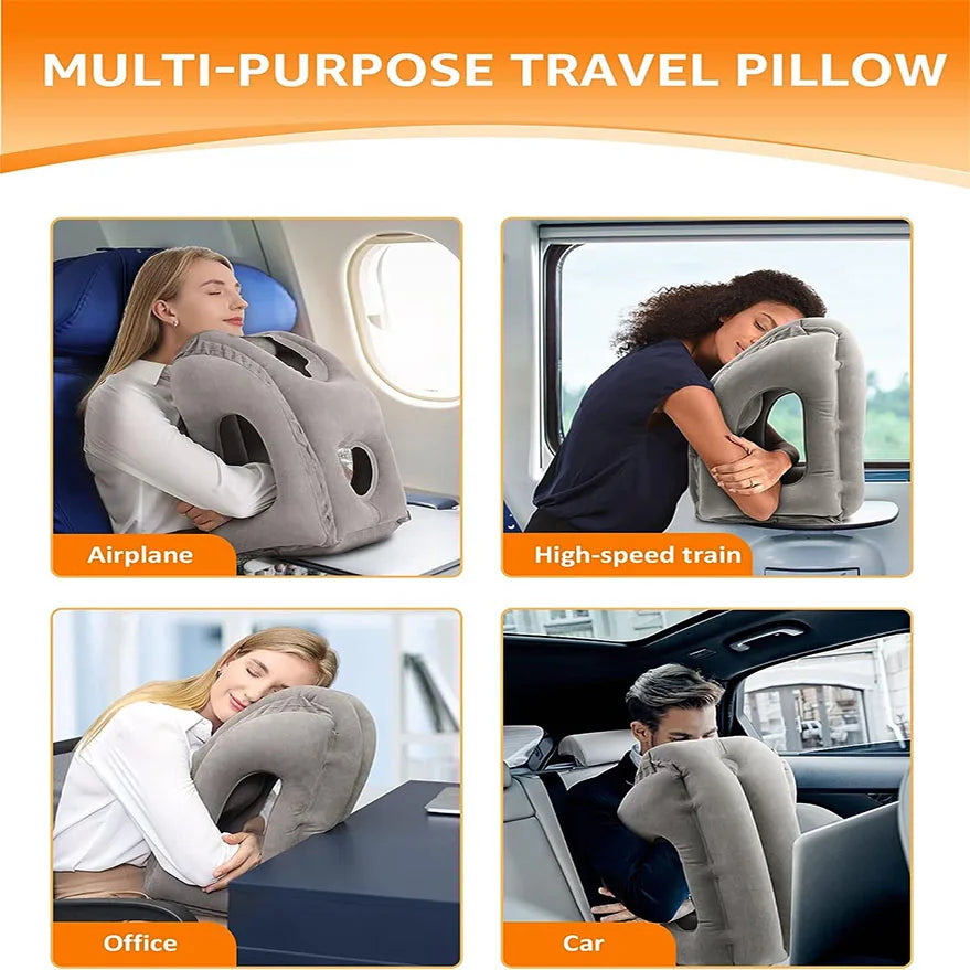 Inflatable Neck Pillow for Relaxation Treatment