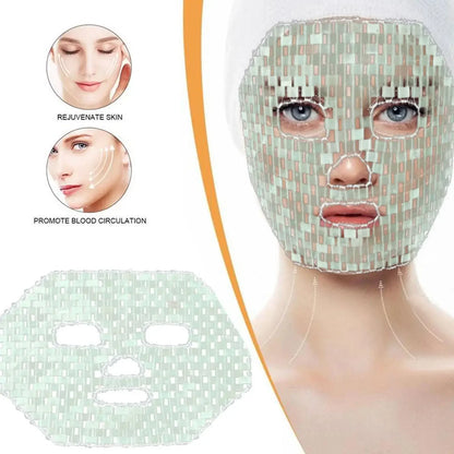 Anti-Aging-Maske mit natürlichen Jadesteinen