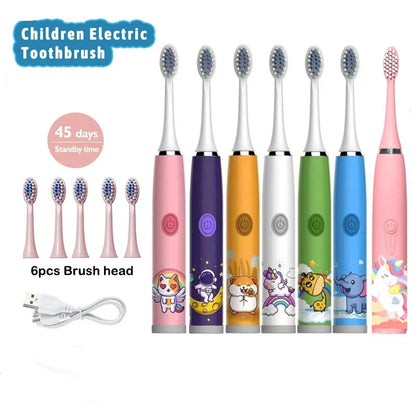 Brosse à dents électrique étanche pour enfants