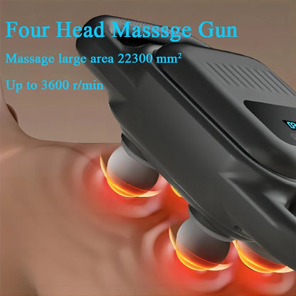 Four Head Muscle Massage Gun