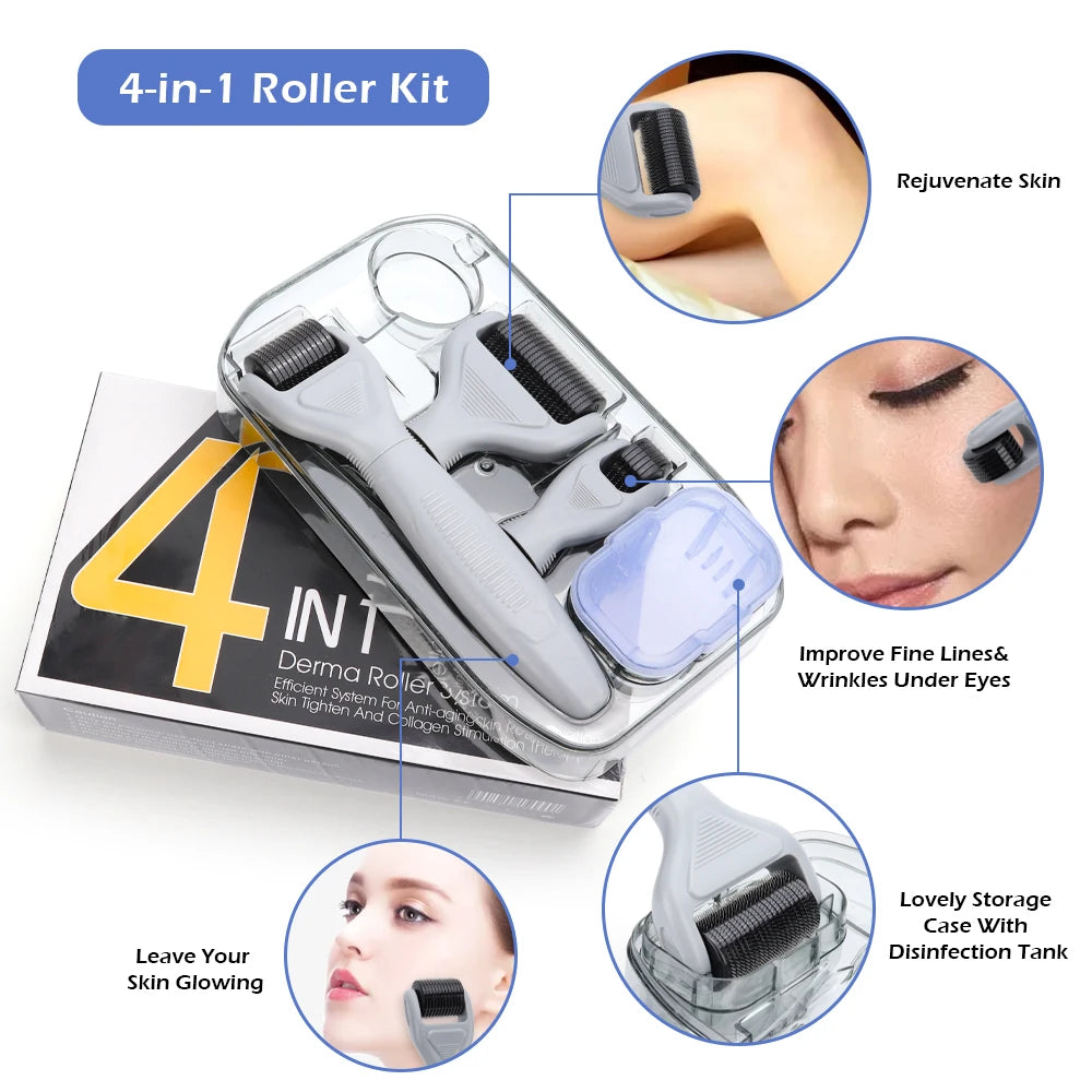 Kit de rouleau Derma à micro-aiguilles 4/5/6 en 1